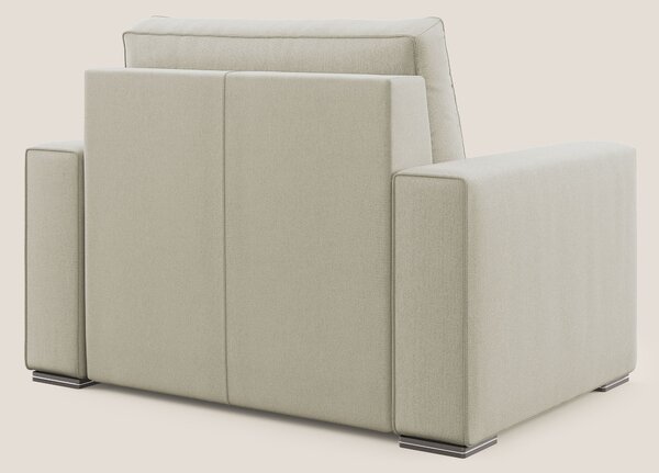 Dream poltrona letto in tessuto smacchiabile T05 panna