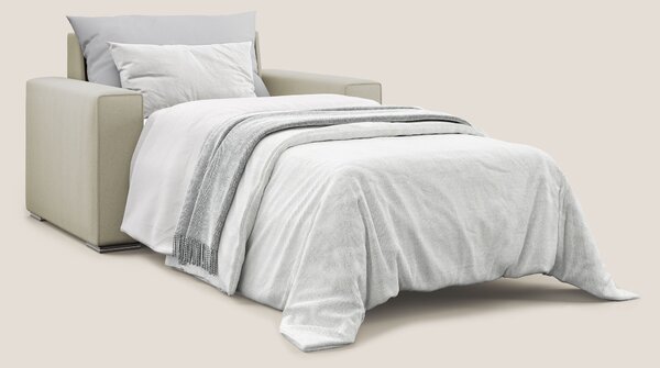 Dream poltrona letto in tessuto smacchiabile T05 panna