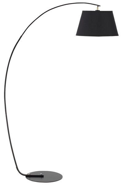 Lampada da Terra ad Arco 100x43x177 cm E27 Paralume in Tessuto Grigio Scuro