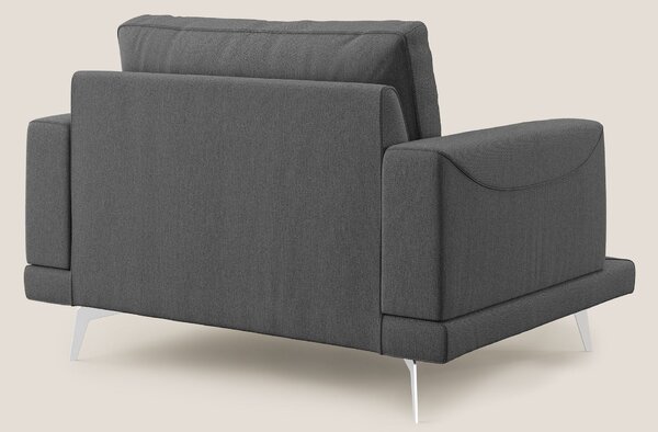 Dorian poltrona moderna in tessuto smacchiabile T05 antracite