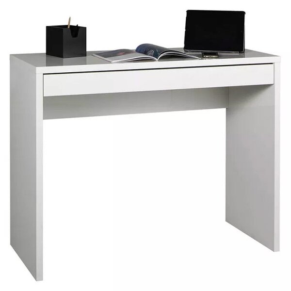 Scrivania da Ufficio 1 Cassetto 100x40x80 cm in Truciolare Nobilitato Bianca