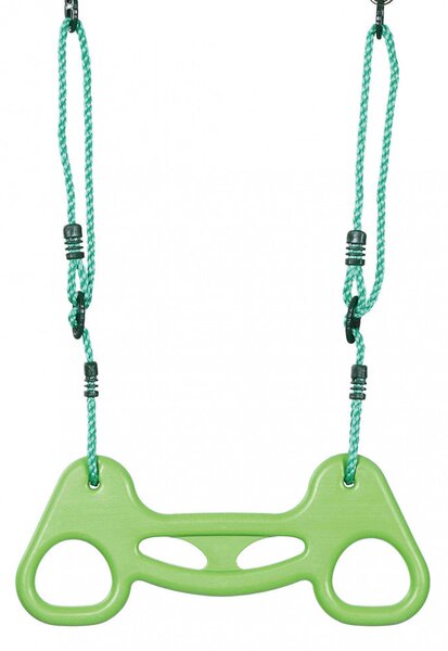 Altalena Trapezio con Corde in Plastica Verde