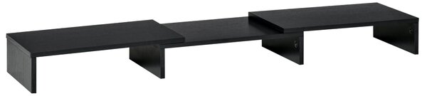 Supporto Monitor 80-117x23,5x10 cm in MDF Nero