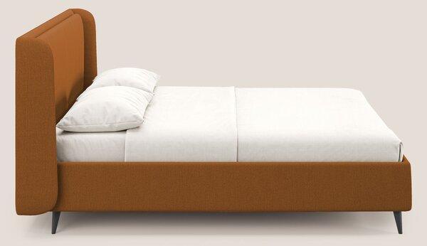 Nadine letto contenitore di design e comfort Italiano in tessuto imper