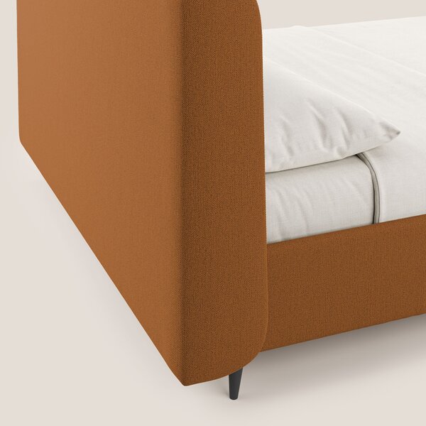 Nadine letto contenitore di design e comfort Italiano in tessuto imper