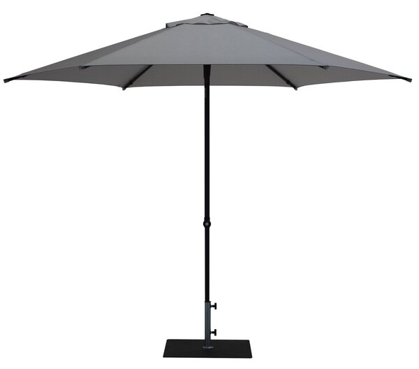 Ombrellone da Giardino Ø3 m Palo Ø38 mm in Alluminio Tessuto Olefin Trend Grigio