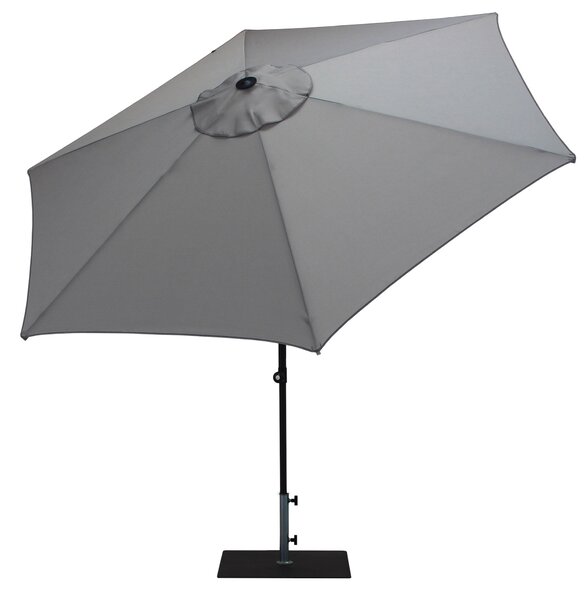 Ombrellone da Giardino Ø3 m Palo Ø38 mm in Alluminio Tessuto Olefin Trend Grigio