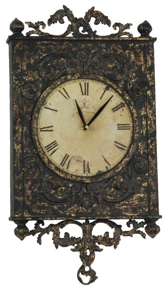 Orologio in ferro noce cm 26x4,5xh46,5