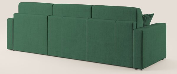 Best Divano letto angolare in tessuto impermeabile T02 verde