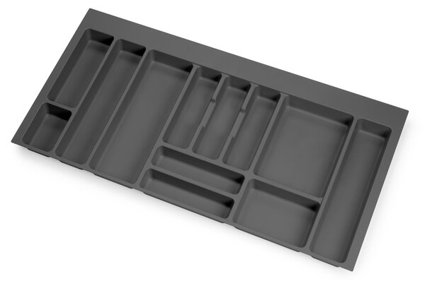 Portaposate Optima Vertex/Concept 500mm Plastica Grigio Antracite Tecnoplastica Emuca