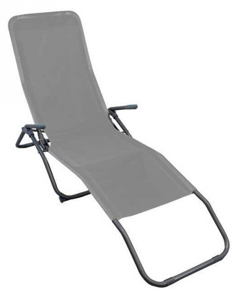 Spiaggina Samba 143x59x97 h cm in Textilene Grigio
