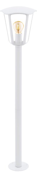 Lampione da giardino Monreale H99.5 cm, E27 in alluminio, bianco IP44 EGLO