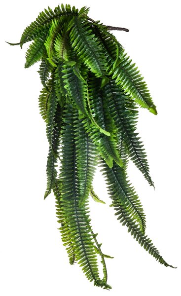 Felce Artificiale a Foglia Lunga Composta da 42 Foglie Altezza 120 cm. Verde