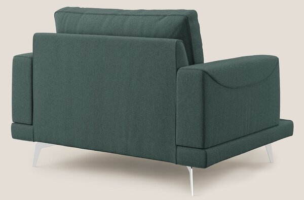 Dorian poltrona moderna in tessuto smacchiabile T05 verde