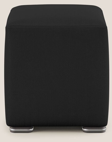 Cube pouf in microfibra smacchiabile T11 nero