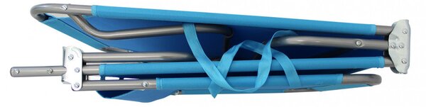 Lettino Prendisole da Giardino 188x55x24,5h cm in Acciaio Vari Colori