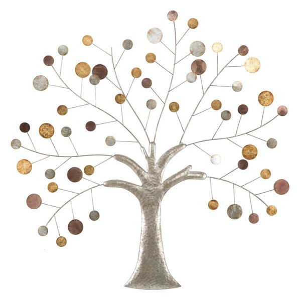 Pannello da Muro Tree 88x2,5x88 cm in Ferro