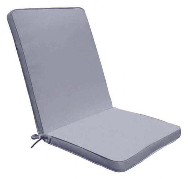 Cuscino Real Medio 90x40x4 cm in Poliestere Grigio