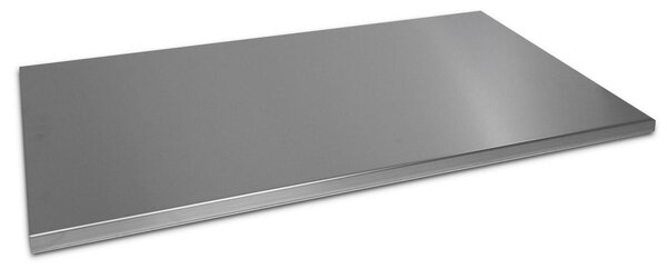 Tagliere Spianatoia per Alimenti 100x55 cm in Acciaio Inox Alimentare Lisa Luxury Plan