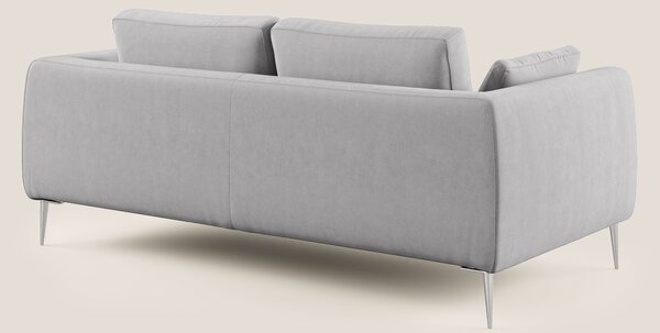 Plano divano moderno in microfibra tecnica smacchiabile T11 grigio