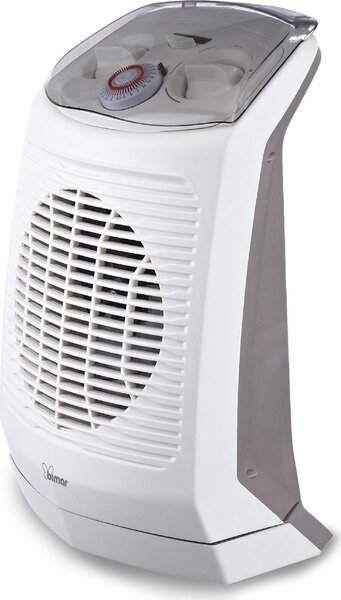 Bimar Termoconvettore Stufa elettrica per Riscaldamento Potenza 2000 Watt colore Grigio / Bianco - HF 201
