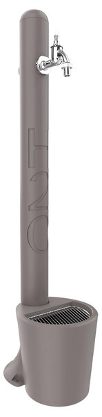 Fontana da Esterno con Rubinetto e Cestello Arkema H2O Dove Grey