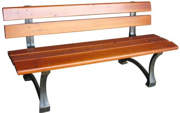 Panchina da Giardino 2 Posti 150x72x58 cm in Ghisa e Legno Teak Scuro