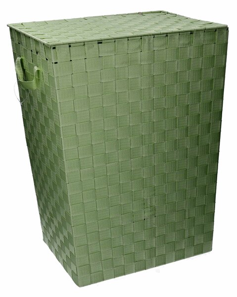 Cesto Portabiancheria in poliestere verde chiaro rettangolare cm 40x30xh53
