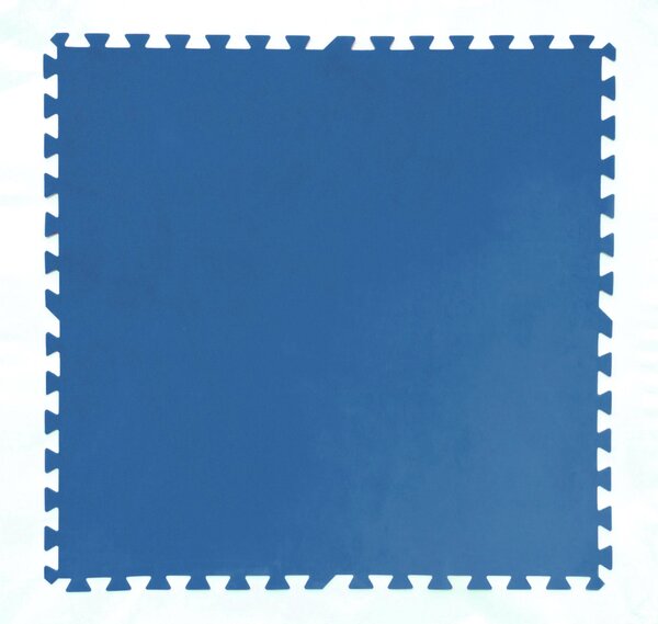 Tappeto Sottopiscina in Polietilene 50x50cm Componibile 8 Pezzi Bestway Blu