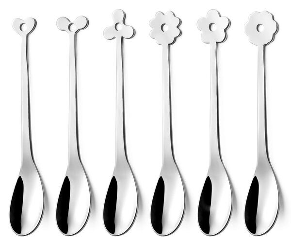 Set di Cucchiaini Espresso 6 Pezzi in Acciaio Eme Cadeau