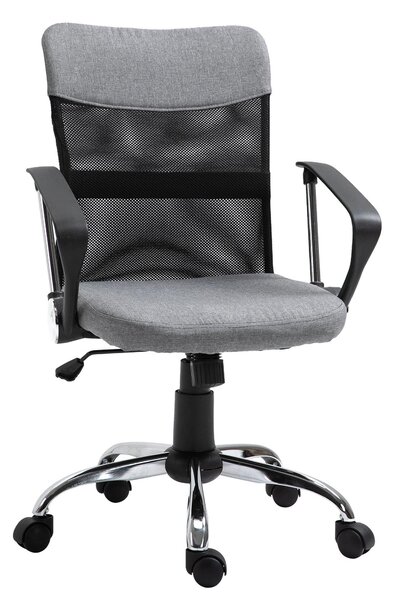 Sedia Poltrona Direzionale da Ufficio in Tessuto Grigio