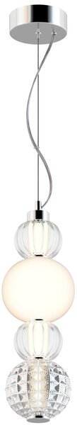 Lampada pendente Pendant in Metallo Collar Cromo