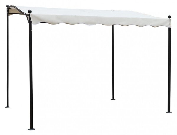 Gazebo Pergola 3x2,5 m in Acciaio Antracite