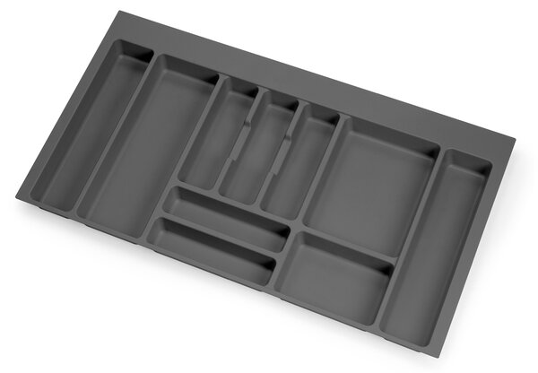 Portaposate Optima Vertex/Concept 500mm M 900 Plastica Grigio Antracite Tecnoplastica Emuca