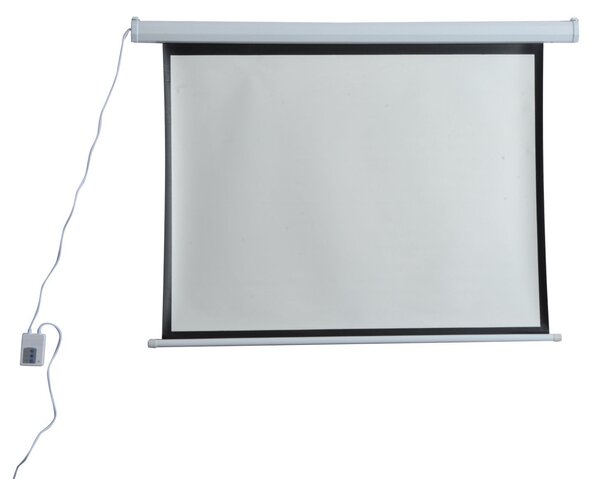 Schermo di Proiezione 84 Pollici Motorizzato Home Cinema Bianco
