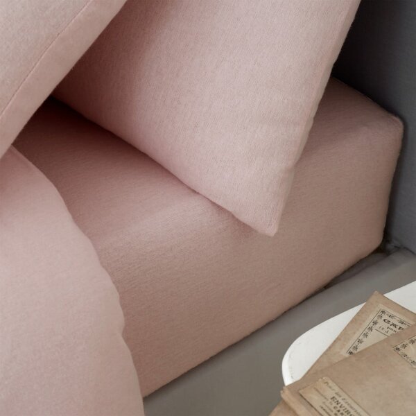 Lenzuolo con angoli rosa in flanella 150x200 cm Brushed – Catherine Lansfield