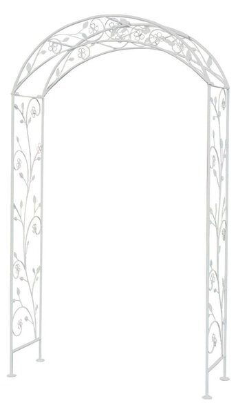Arco da Giardino 135x47,5x230 h cm in Acciaio Bianco