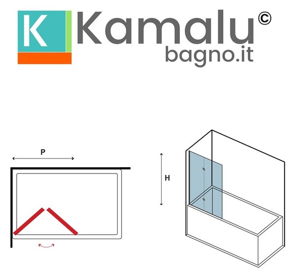 KAMALU - Sopravasca pieghevole 70 cm | KVS7000