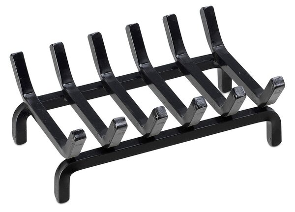 Brucialegna Braciere per Stufa 30x20x10 cm in Ferro Belfer 900/D Nero