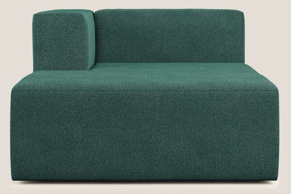 Nettuno modulo chaise longue in morbido tessuto bouclè T07 verde
