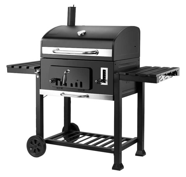 Barbecue a Carbone Carbonella con Termometro Camino e Carrello Taddei Bison+