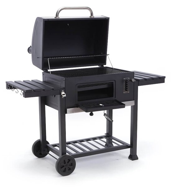 Barbecue a Carbone Carbonella con Termometro Camino e Carrello Taddei Bison+