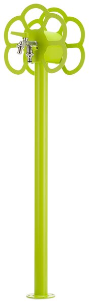 Fontana da Giardino con Rubinetto e Portatubo Integrato Belfer 42/SRF Verde Acido