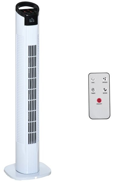 Ventilatore a Colonna Ø20x78,5 cm 3 Velocità Bianco