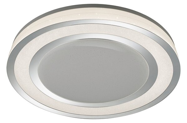 Plafoniera da Interno a LED in Plastica Cromo
