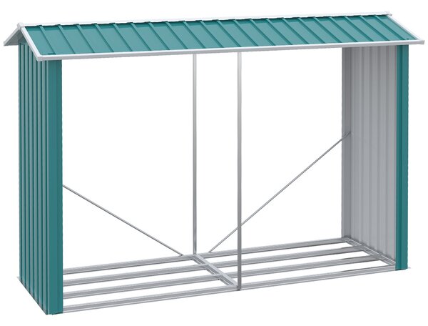 Legnaia 240x 86x160 cm in Acciaio Verde