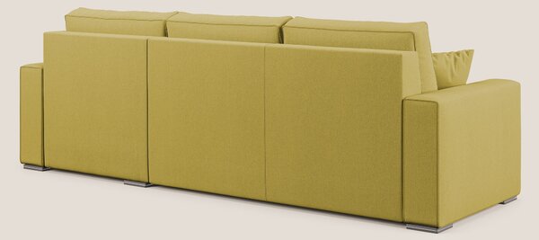 Dream Divano letto angolare in tessuto smacchiabile T05 giallo