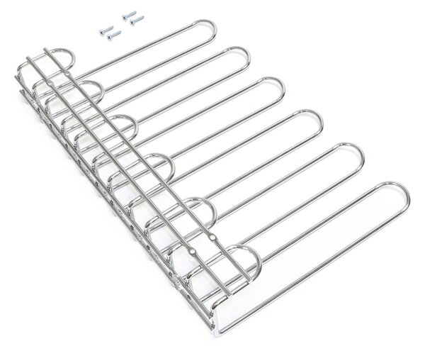 Portabicchieri Sottopensile 32 cm Porta Calici Coppe in Acciaio Emuca Cromato