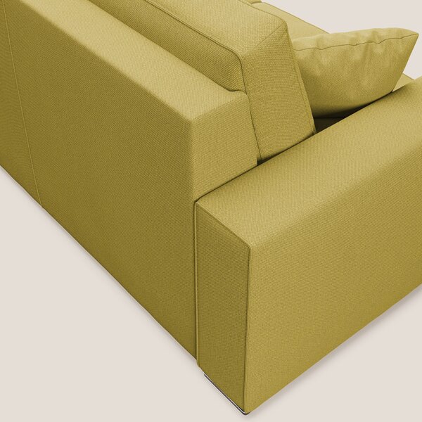 Dream Divano letto angolare in tessuto smacchiabile T05 giallo