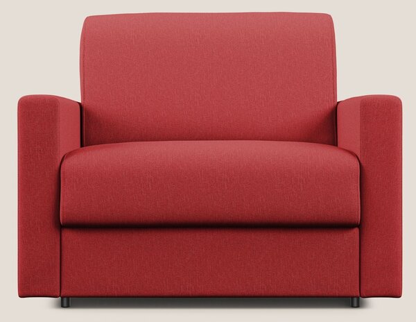 Chris poltrona letto in tessuto impermeabile T13 rosso